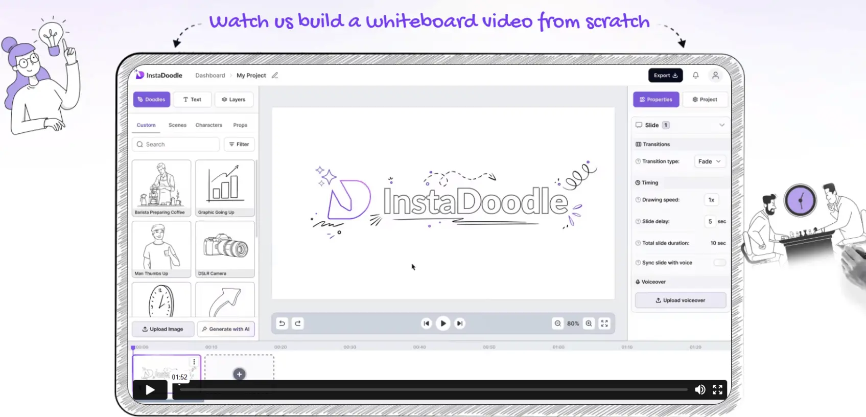 Instadoodle Whiteboard Demo